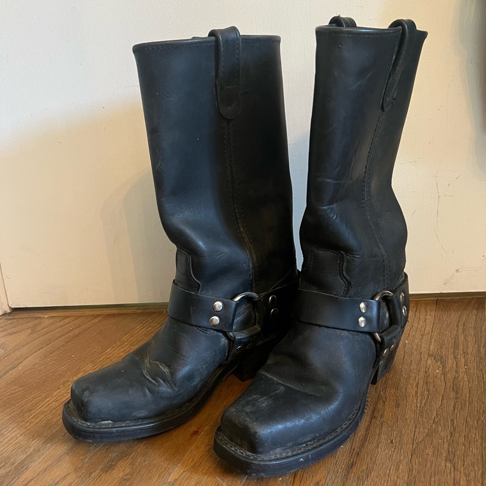REAL BLACK LEATHER BOOTS